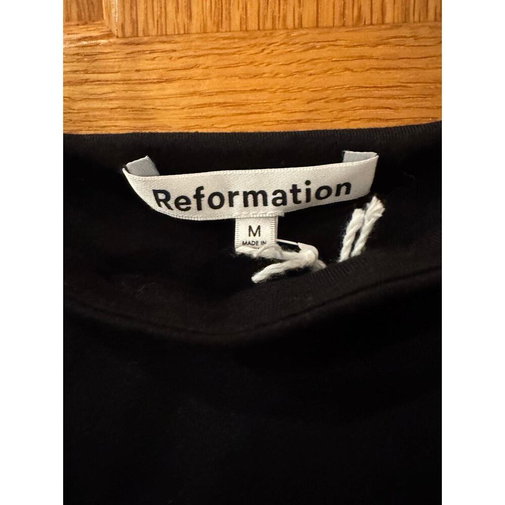 Reformation Pavia knitted midi black dress size medium - Picture 6 of 8
